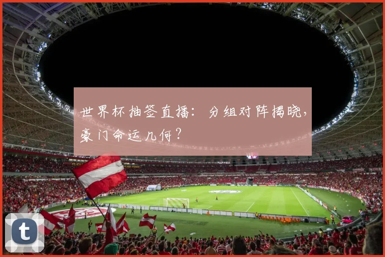 世界杯抽签直播：分组对阵揭晓，豪门命运几何？
